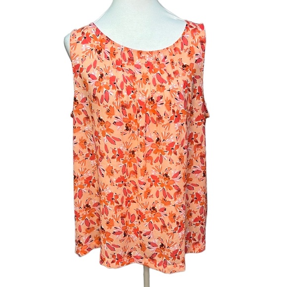 Talbots Sleeveless Floral Blouse - Picture 1 of 4